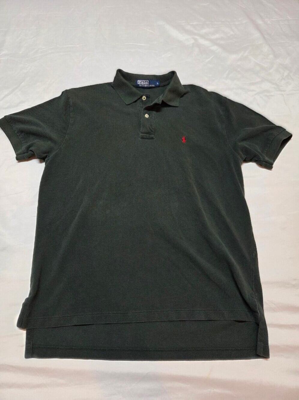 Ralph Lauren Dark Green Polo with Red Pony Logo
